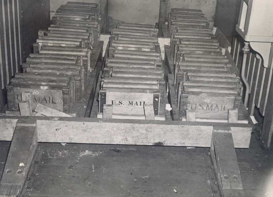 Boxes containing the bullion.